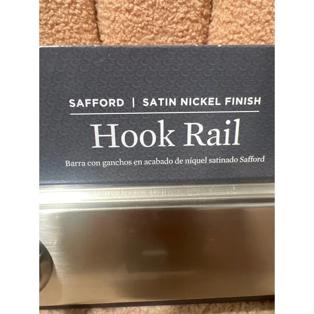 Better Homes & Gardens Safford Hook Rail Satin Nickel 3 Hook Rack BH20-19235611
